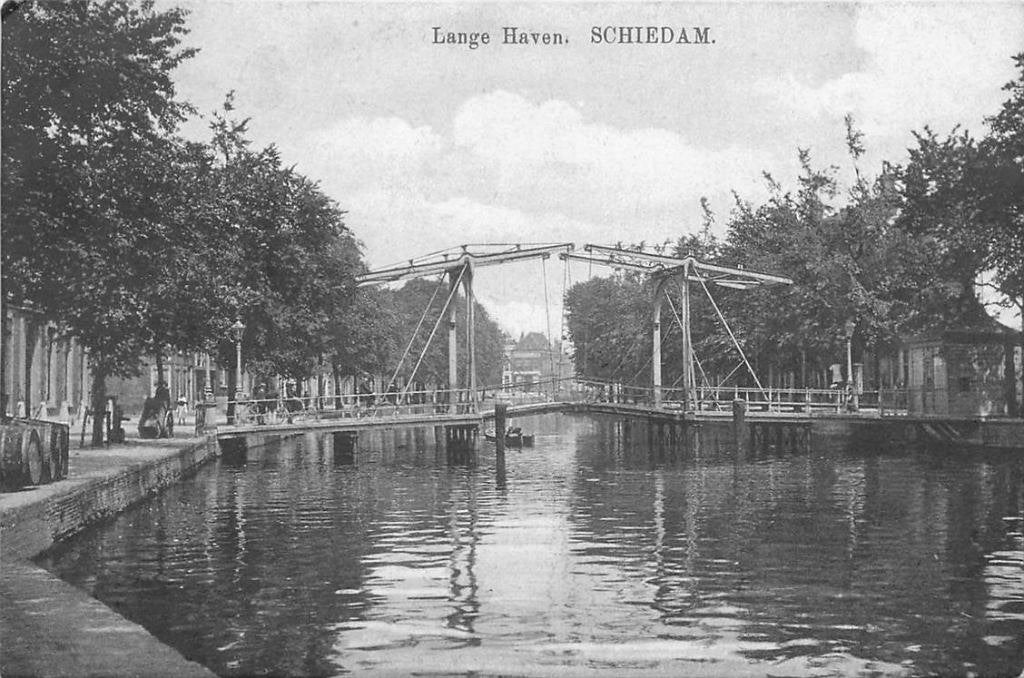 388-562-027 Schiedam Lange Haven, Verzenden, Voor 1920, Zuid-Holland