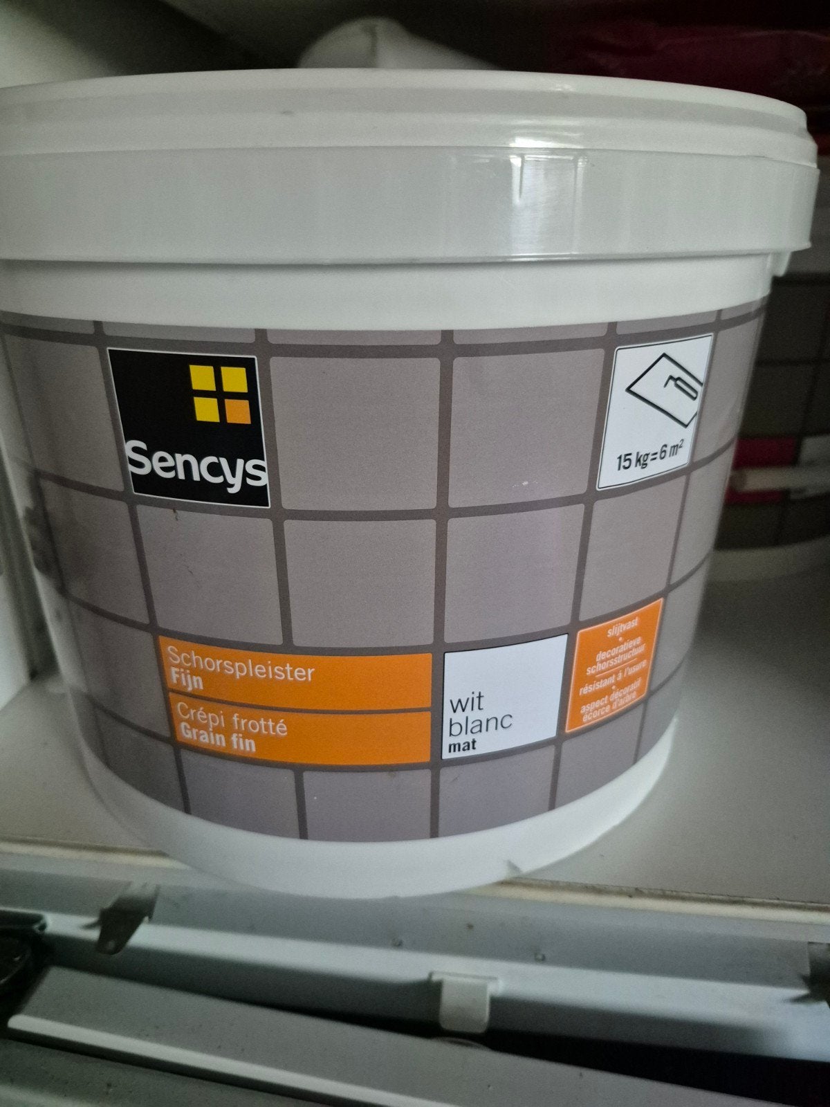 Sencys Sierpleister fijne korrel - Wit mat (bijna vol), Ophalen, Wit