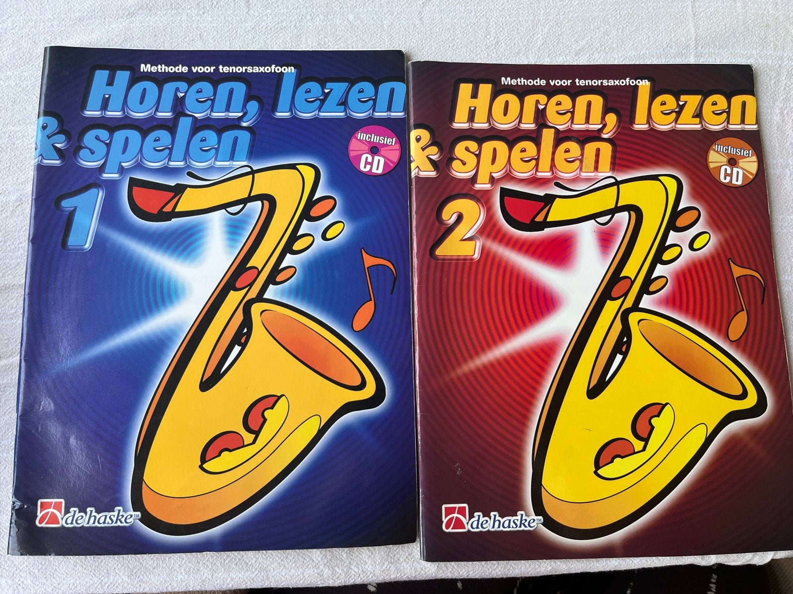 Horen, lezen & spelen - Methode voor tenorsaxofoon, Ophalen of Verzenden, Gebruikt, Les of Cursus, Saxofoon