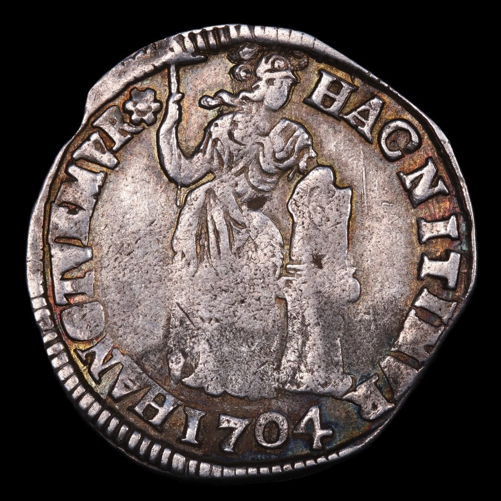 Gulden Overijssel 1704. RR. Zfr., 1 gulden, Vóór koninkrijk, Zilver, Ophalen of Verzenden
