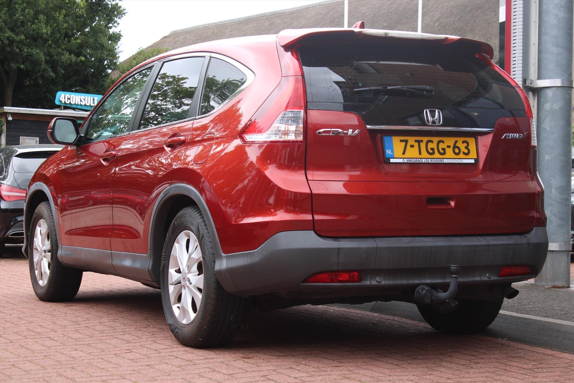 HONDA CR-V 2.0 AWD *Elegance* | Trekhaak | Camera | Cruise &, Auto's, Euro 5, Stof, Gebruikt, Zwart