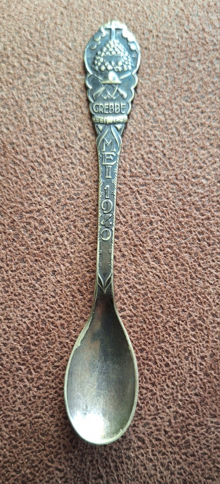 Theelepel Grebbe Mei 1940., Antiek en Kunst, Antiek | Bestek, Ophalen of Verzenden