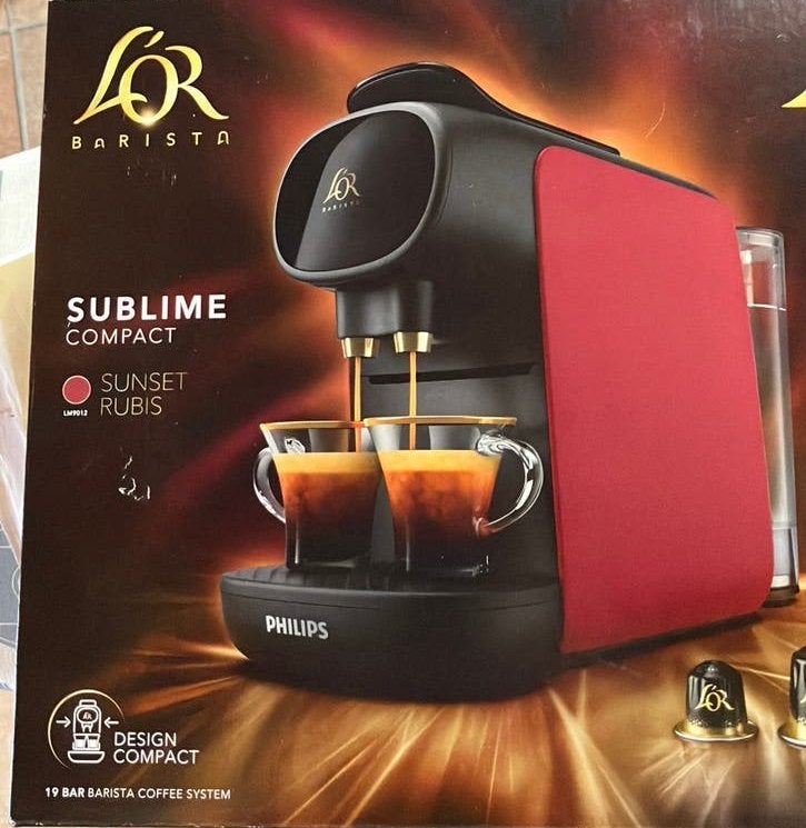 L’OR nespresso barista koffieapparaat rood NIEUW IN DOOS, Ophalen, Nieuw, Koffiemachine