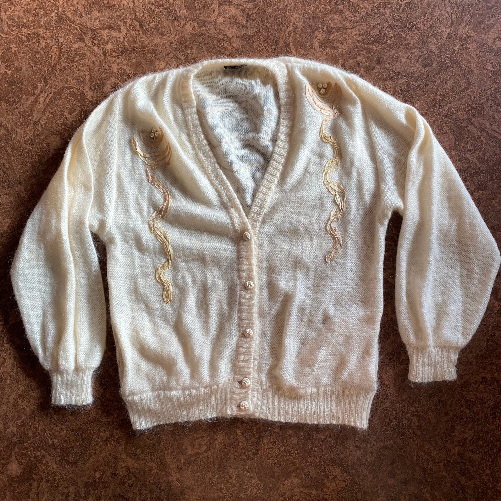 VINTAGE SUPERKID MOHAIR BLEND VEST XXL, Kleding | Dames, Ophalen of Verzenden, Gedragen, Maat 46/48 (XL) of groter, Beige