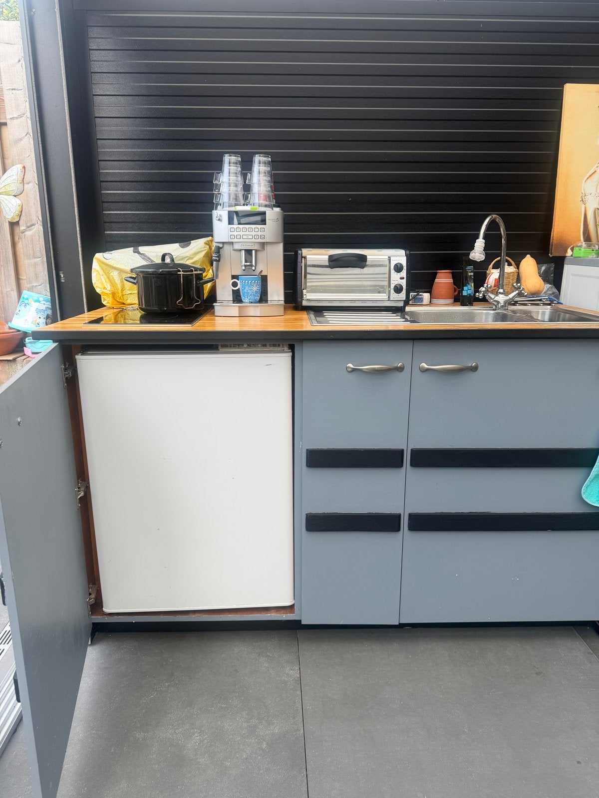 ZSM te koop: Buitenkeuken blok met eventueel diepvries, Ophalen of Verzenden, Gebruikt, Elektrisch, Vrijstaand