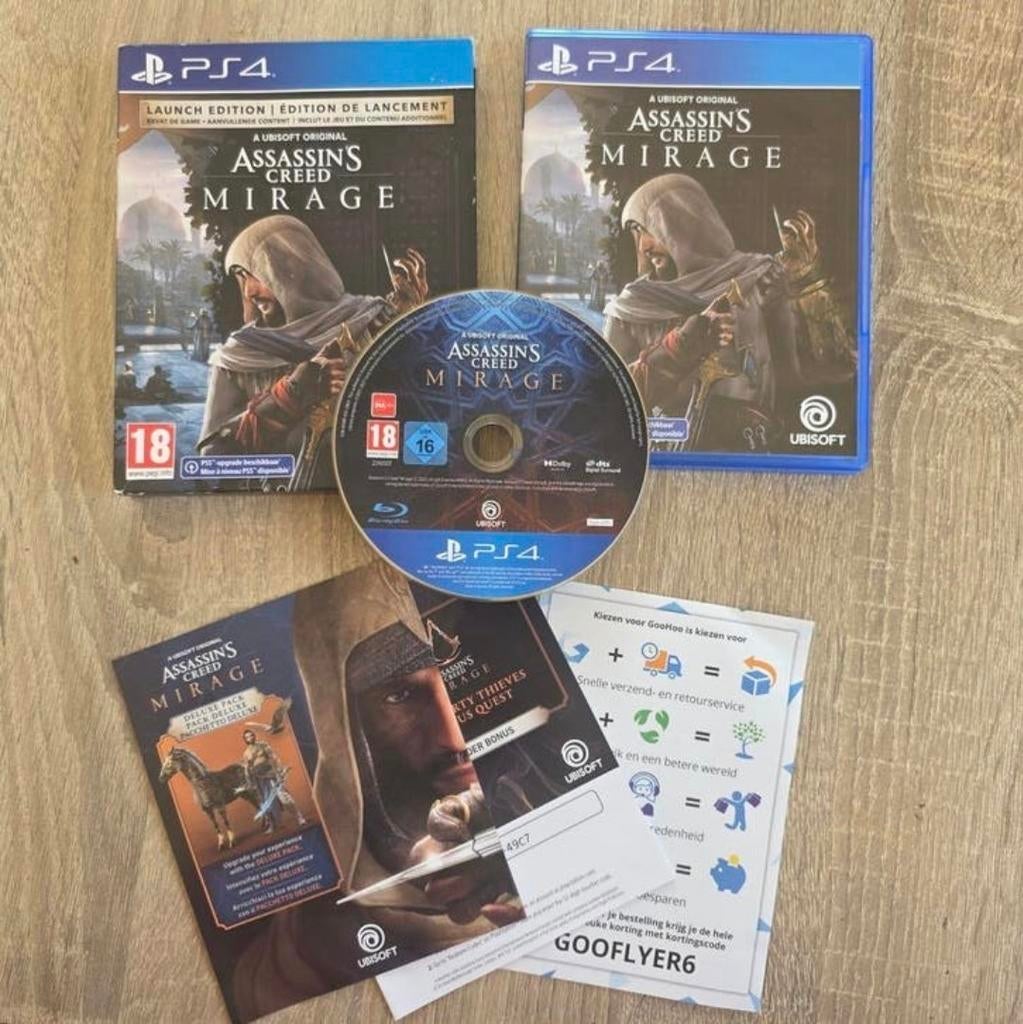 Assassin's Creed Mirage PS4 Launch Edition, Spelcomputers en Games, Games | Sony PlayStation 4, Ophalen of Verzenden