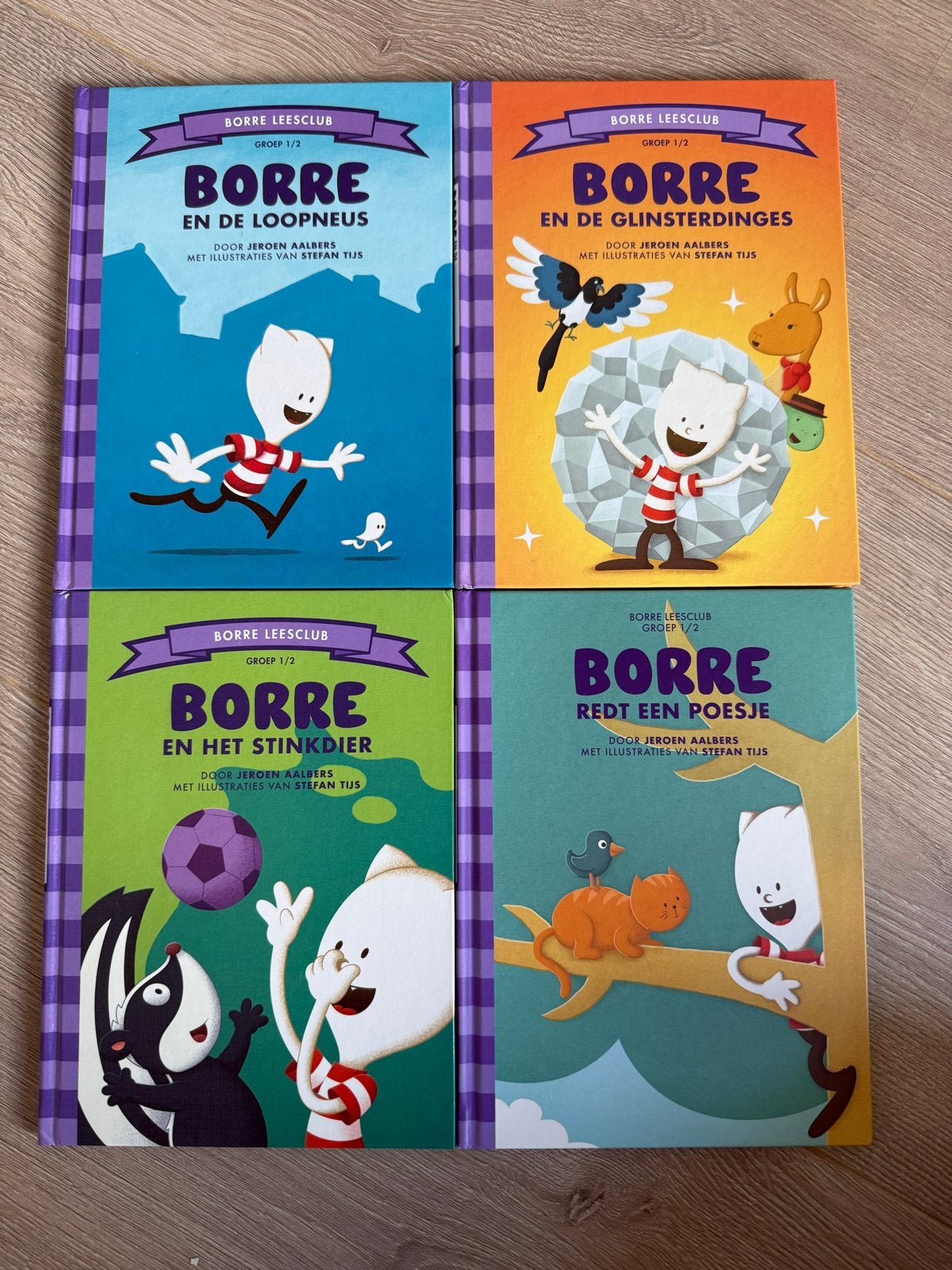 Nieuw! Borre Leesclub boeken - 4-delige set (Groep 1/2), Boeken, Ophalen of Verzenden, Zo goed als nieuw, Fictie algemeen