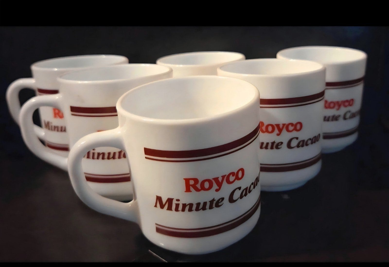 Vintage Royco Minute Cacao mok (6 stuks), Ophalen of Verzenden, Nieuw, Mok