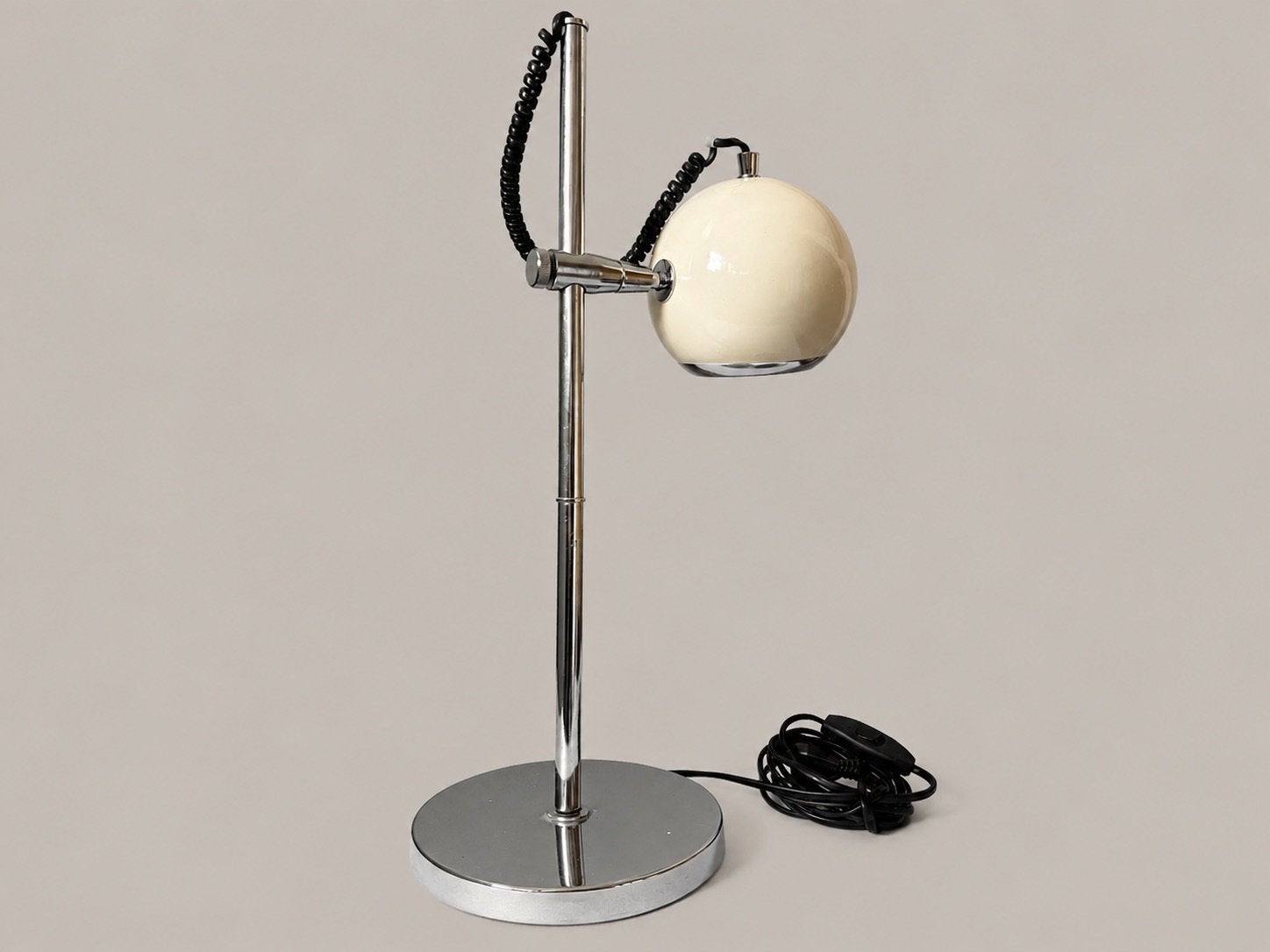 Tafellamp Jaren 80, Huis en Inrichting, Bureaulamp, Verstelbaar, Vintage, Wit