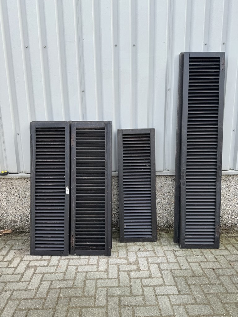 12 stuks massieve meranti louvreluiken of raamluiken, La belle porte, Jurgen.hoogenboezem@gmail.com, Overige typen, Zo goed als nieuw
