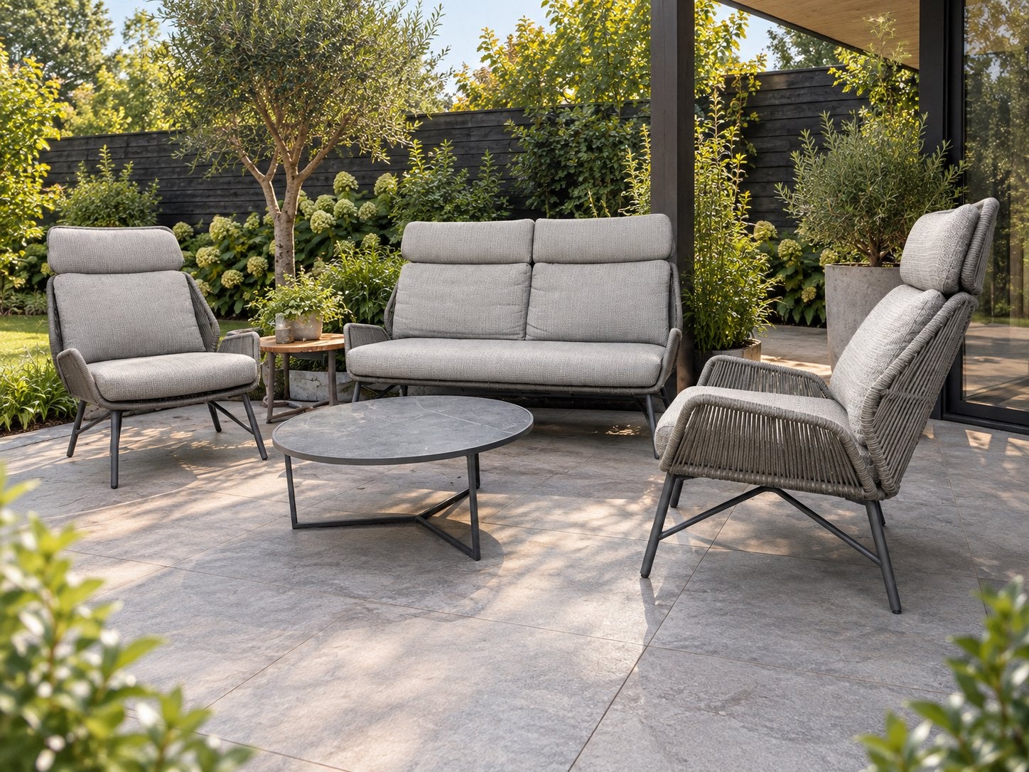 4SO 4 Seasons Outdoor Carthago Loungeset, Ophalen of Verzenden, Zo goed als nieuw, Wicker, Bank