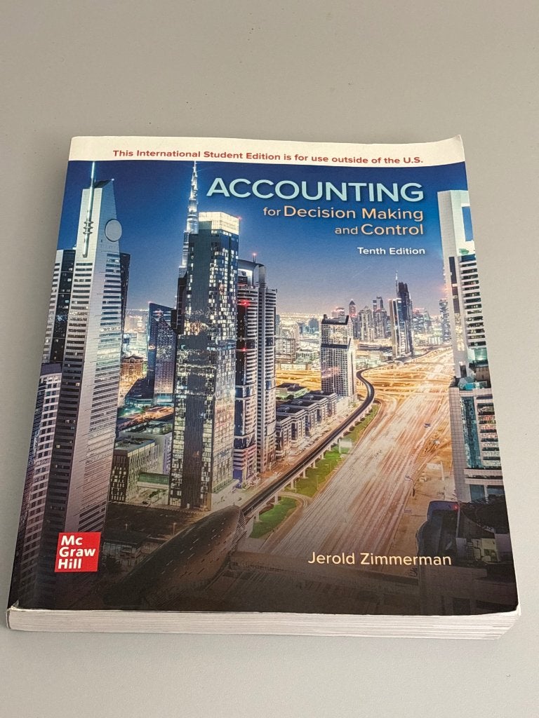 Accounting for Decision Making and Control - 10th edition, Boeken, Zimmerman, Ophalen of Verzenden, Beta, WO