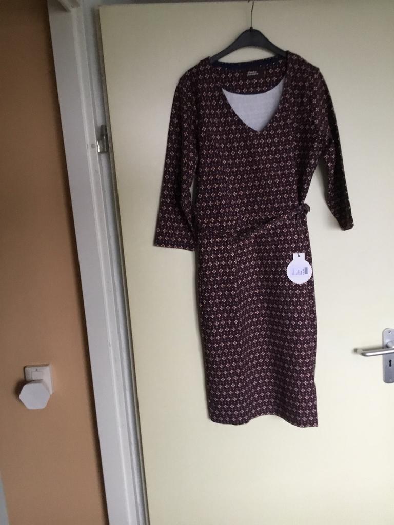 Nieuw mooie jurk van 4 funky Flavours XXL€32,99met kaartje, Ophalen, Bruin, Maat 46/48 (XL) of groter, Nieuw