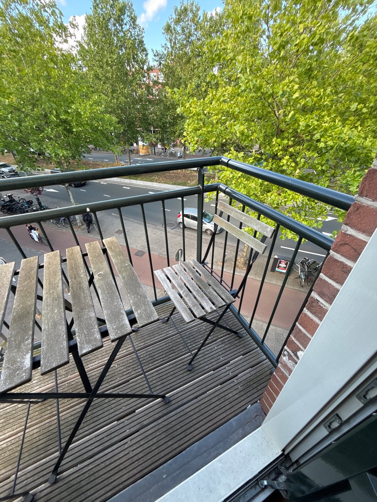 IKEA Tuinset - Balkonset met 2 stoelen en tafel, Gebruikt, Eettafel, Tuinset, Hout