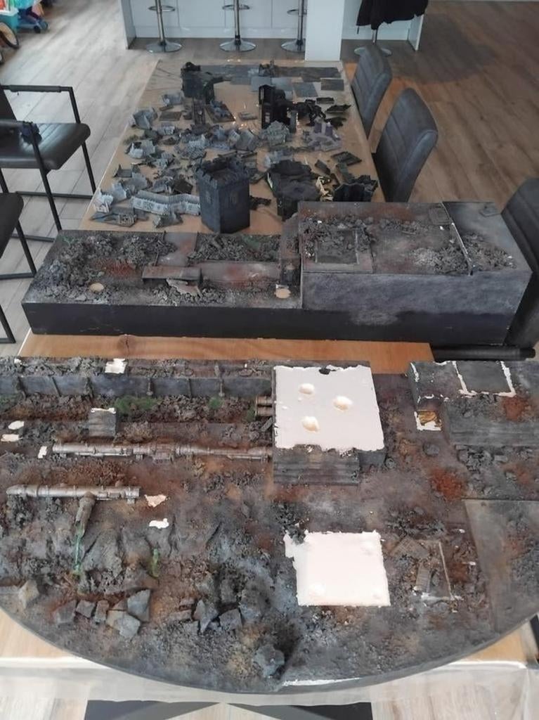 Grote partij warhammer terrain diorama terrain heel veel zie, Ophalen of Verzenden, Warhammer