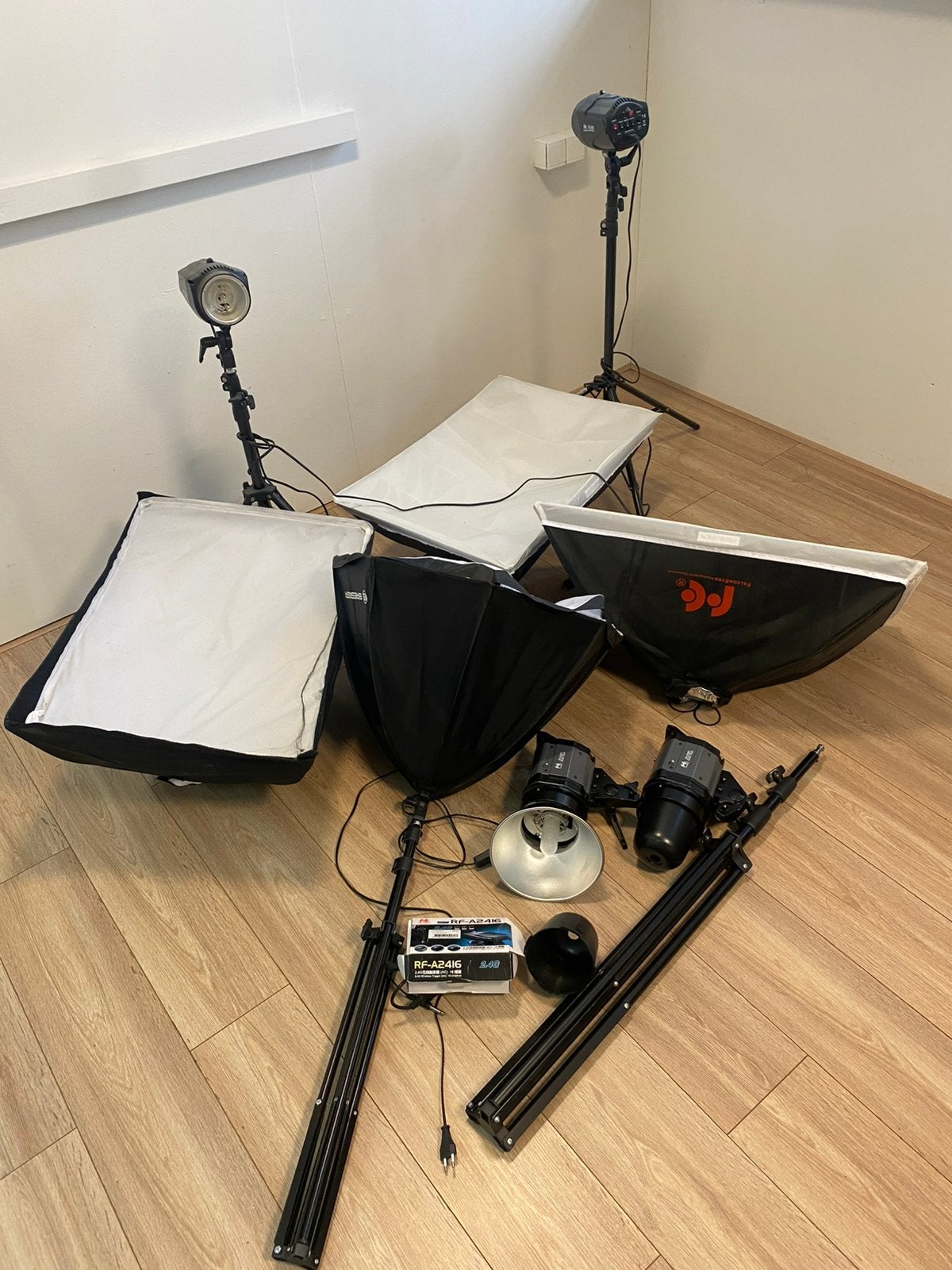 Gehele complete fotografie lampen studio set, Ophalen of Verzenden, Zo goed als nieuw, Complete fotostudio