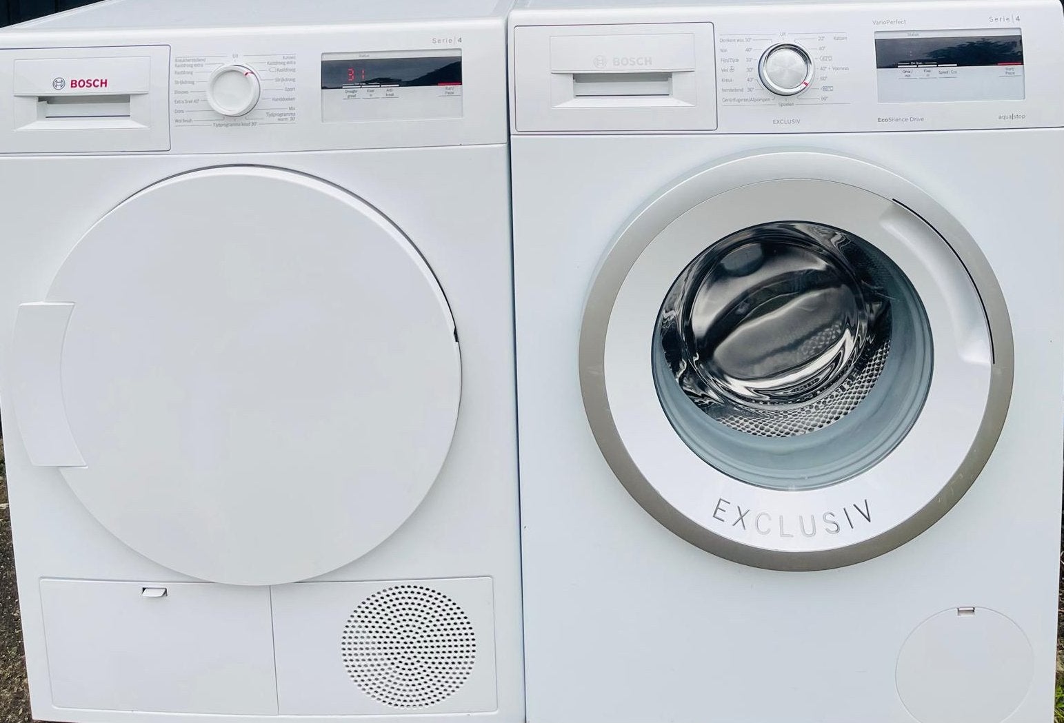 Mooie,BOSCH Serie4 Wasmachine 8KG Warmtepompdroger 8KG A+++!, Witgoed en Apparatuur, 1200 tot 1600 toeren, 8 tot 10 kg, Energieklasse A of zuiniger