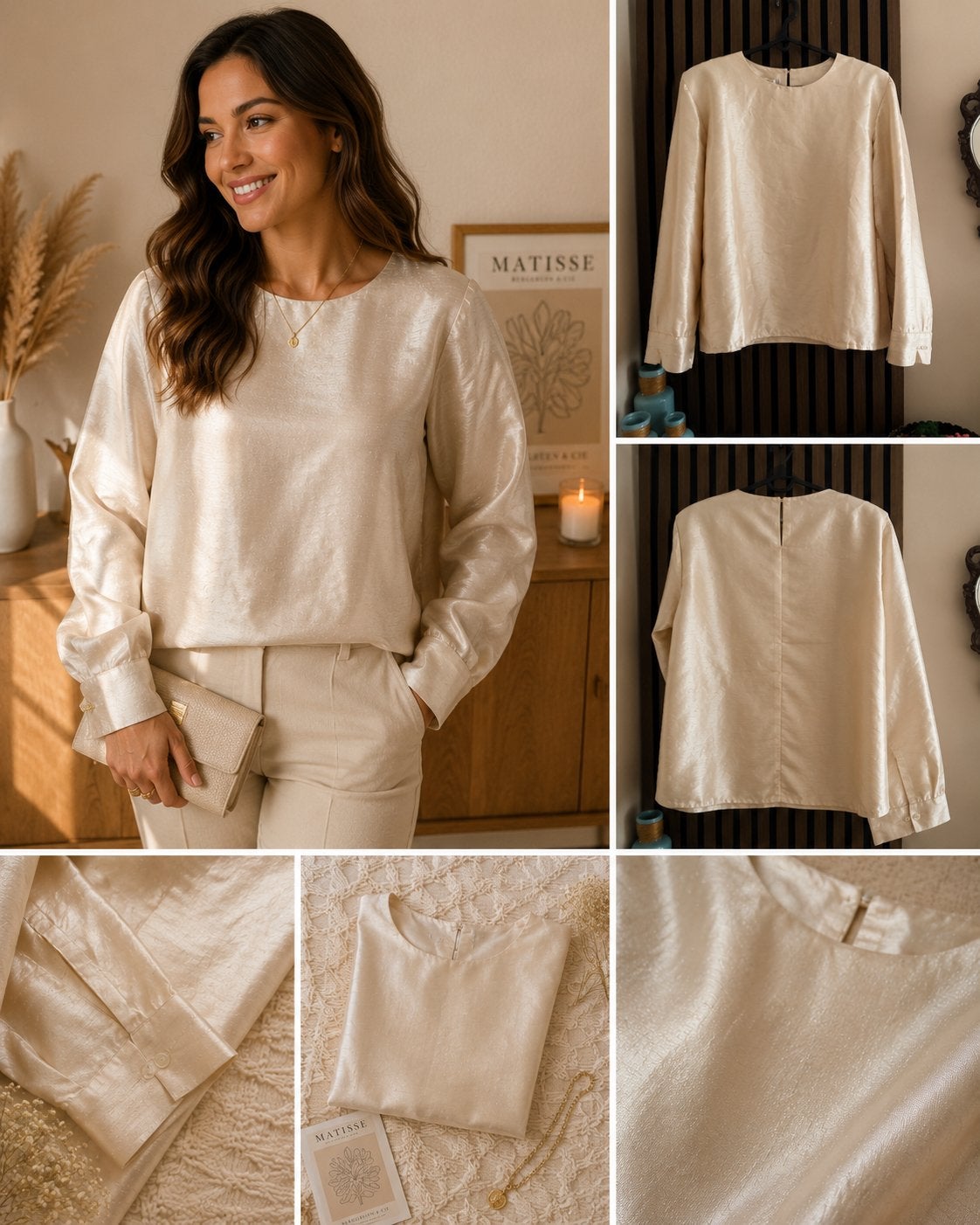 Nieuwe Eighty9 Blouse S/M - Crèmekleurig, Kleding | Dames, Ophalen of Verzenden, Nieuw, Maat 36 (S), Beige