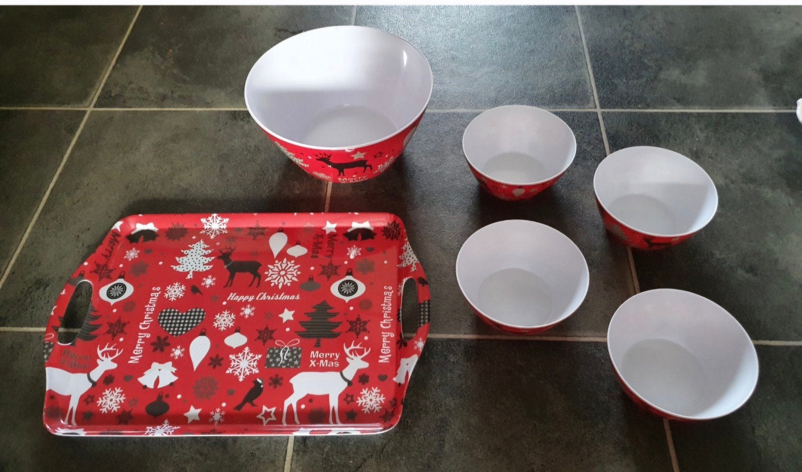 Melamine serviesdelen, Ophalen, Zo goed als nieuw