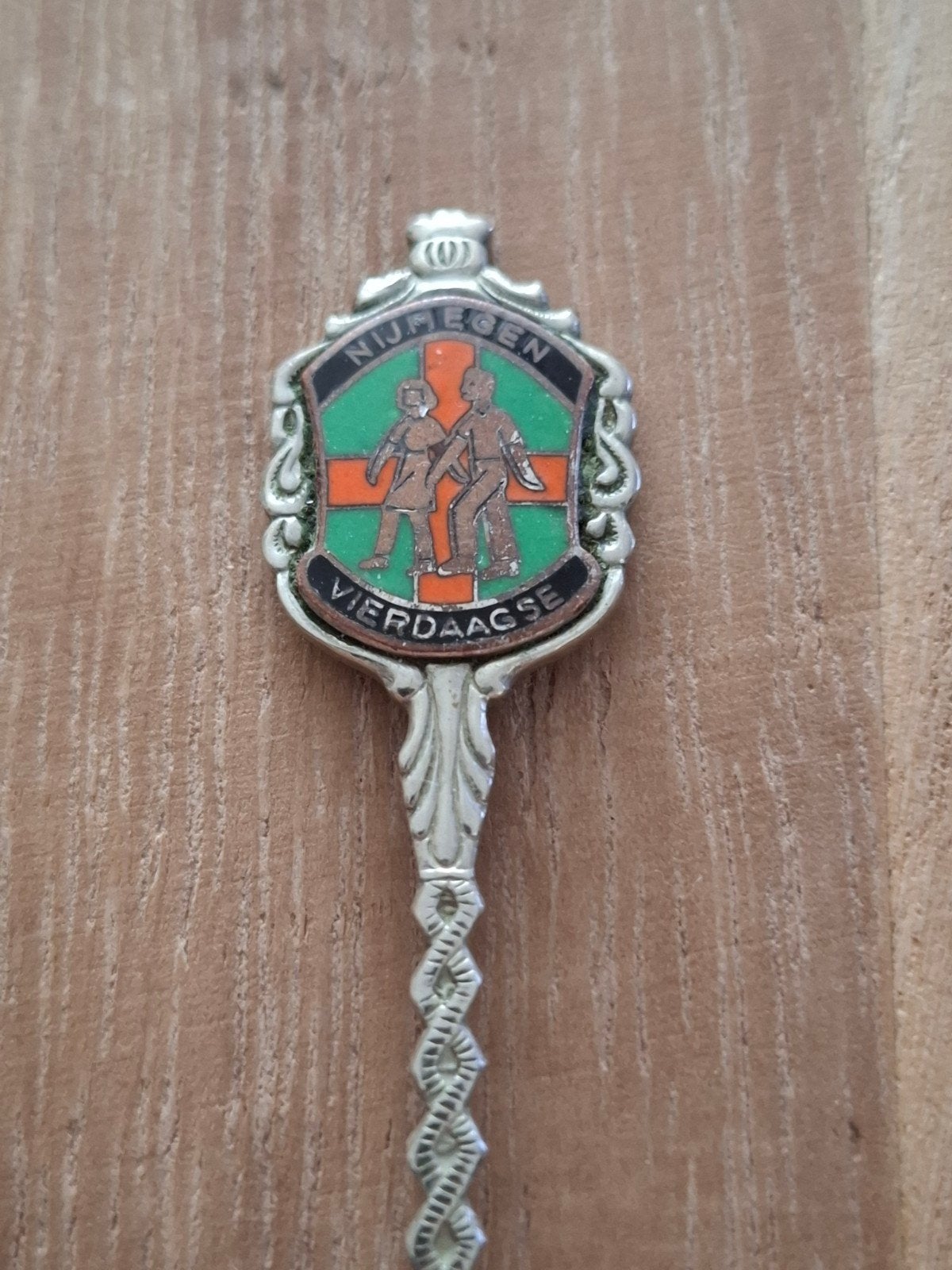 Oud lepeltje Vierdaagse Nijmegen - geëmailleerd, Ophalen of Verzenden