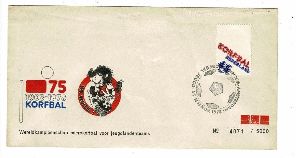 Korfbal : 75 jaar Korfbal - WK jeugdlandendames 11.11.1978, Sport en Fitness, Korfbal, Verzenden, Overige typen