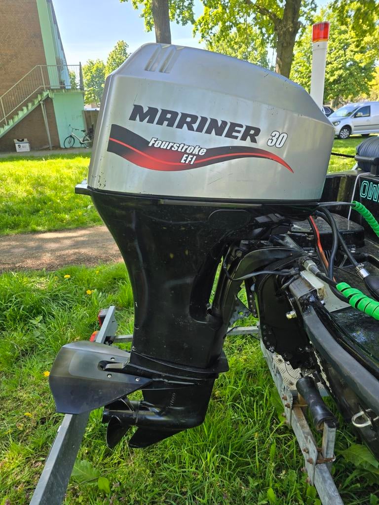 Terhi 4100 compleet uitgerust, Watersport en Boten, Ophalen, 3 tot 6 meter, Buitenboordmotor, Polyester