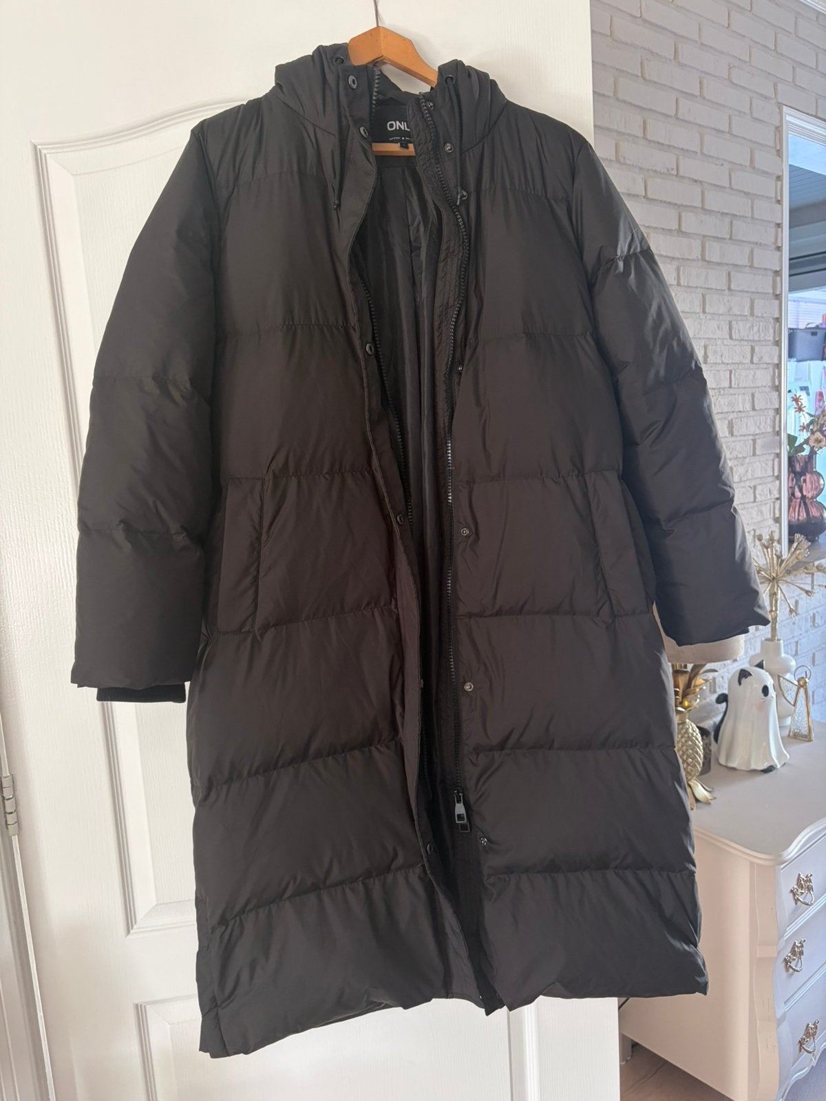 Only winterjas maat l, Ophalen of Verzenden, Zo goed als nieuw, Maat 42/44 (L), Zwart