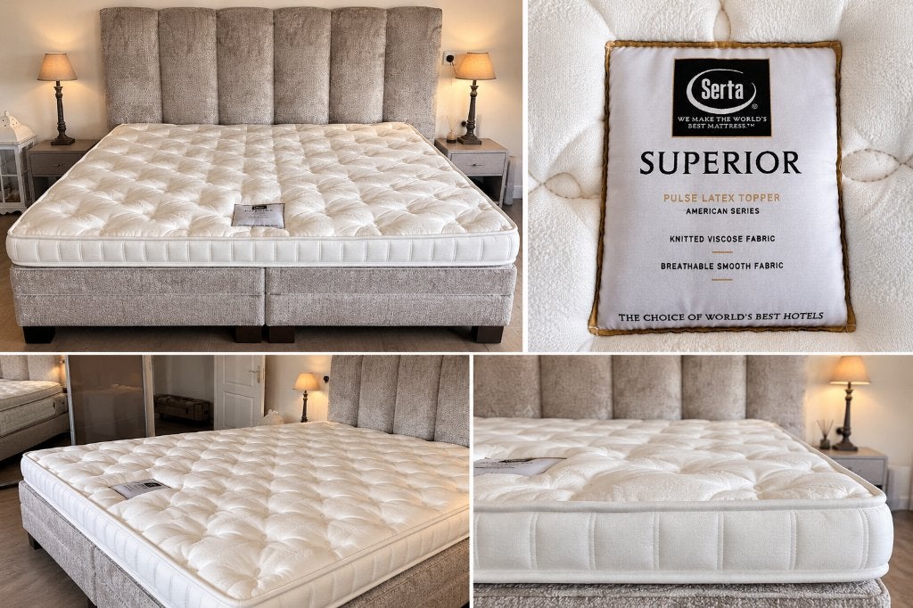 Serta Superior Pulse Latex Topper 180  210 cm, Ophalen, 210 cm, Tweepersoons, Zo goed als nieuw