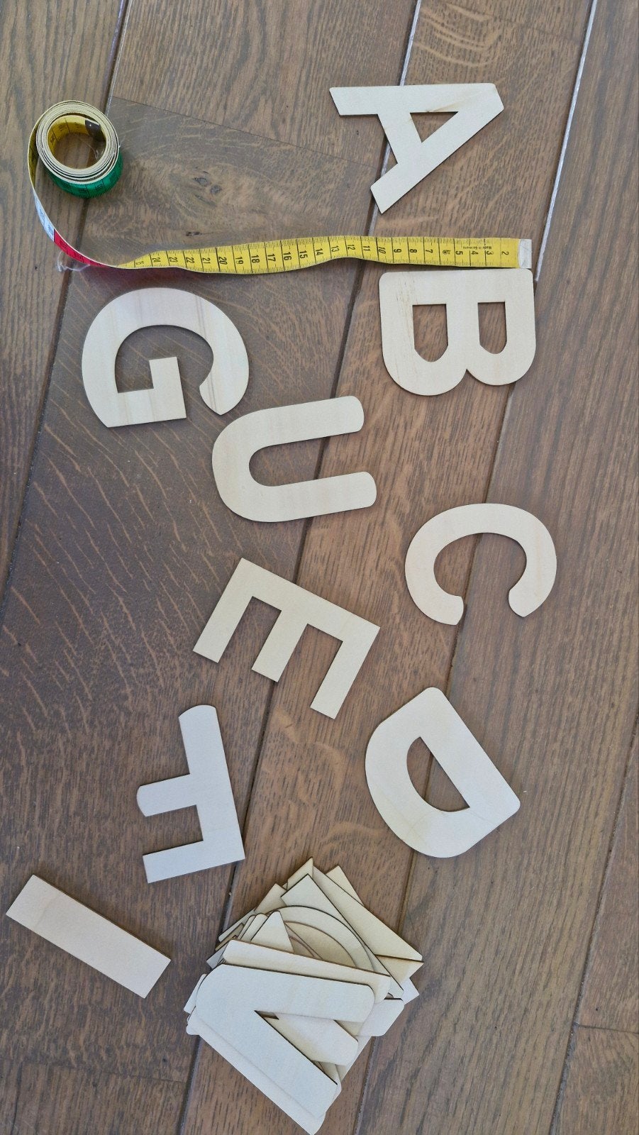 Houten letters om te knutselen - alfabet, Overige thema's, Nieuw, Overige merken, Hout