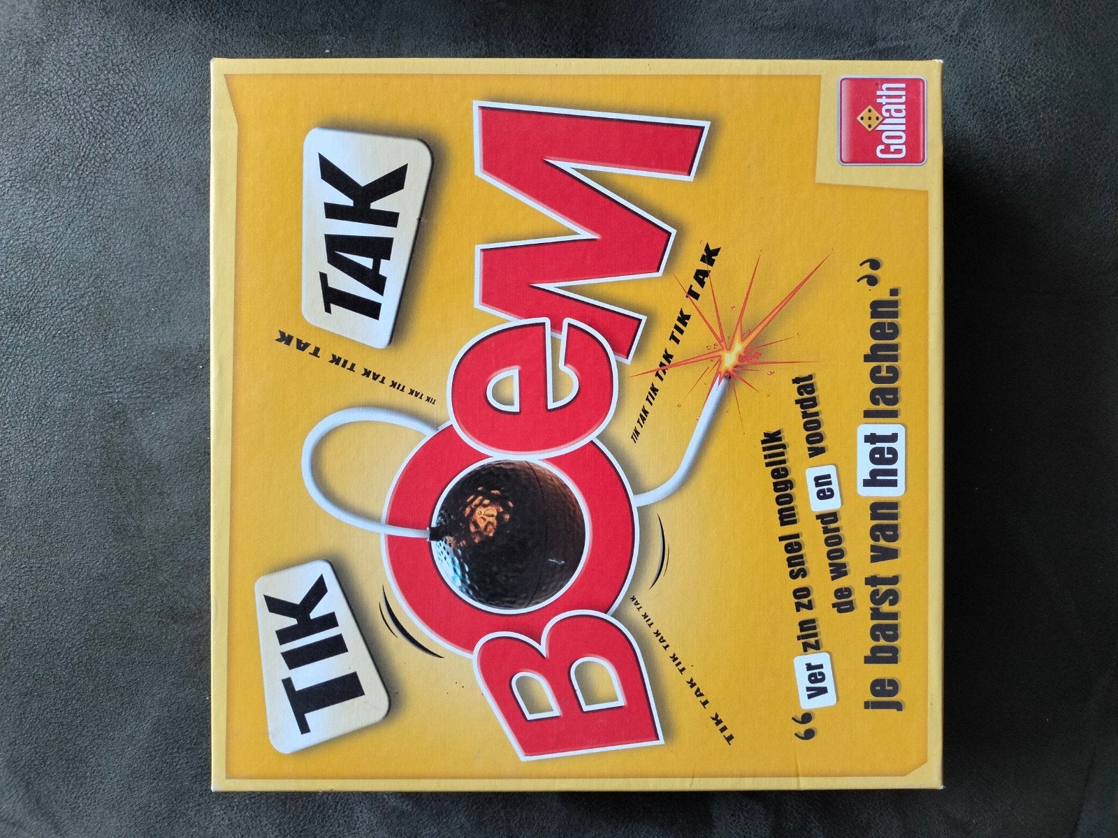 Tik Tak Boem - Het explosieve woordspel van Goliath, Een of twee spelers, Ophalen of Verzenden, Zo goed als nieuw, Goliath