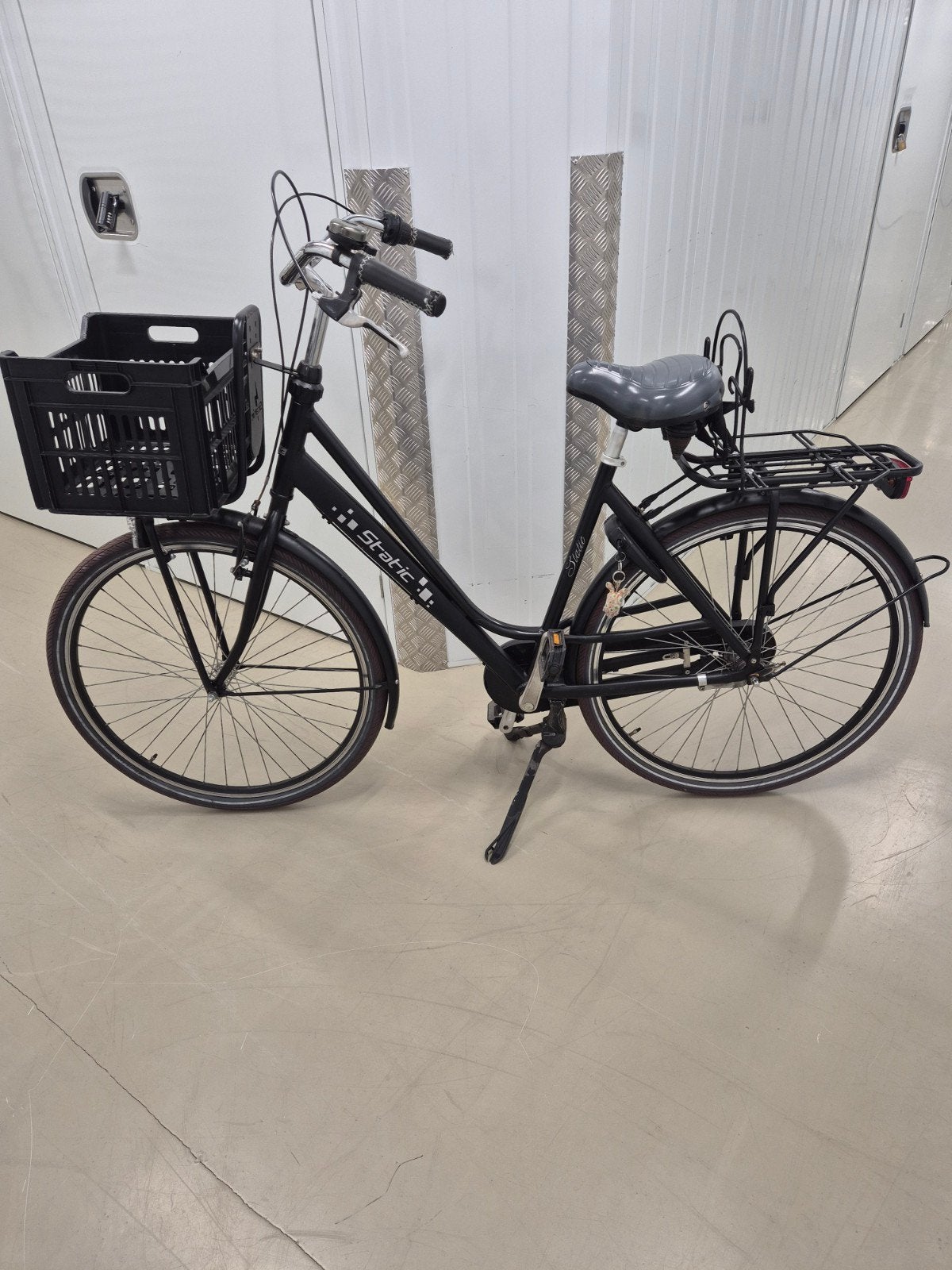 Static Fenna 28" matzwart n3 dames fiets framemaat, Versnellingen, Ophalen, Overige merken, 53 tot 56 cm