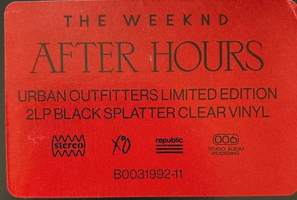 The Weeknd ‎- After Hours (NIEUW & SEALED) limited edition, Limited edition, Ophalen of Verzenden, Nieuw in verpakking
