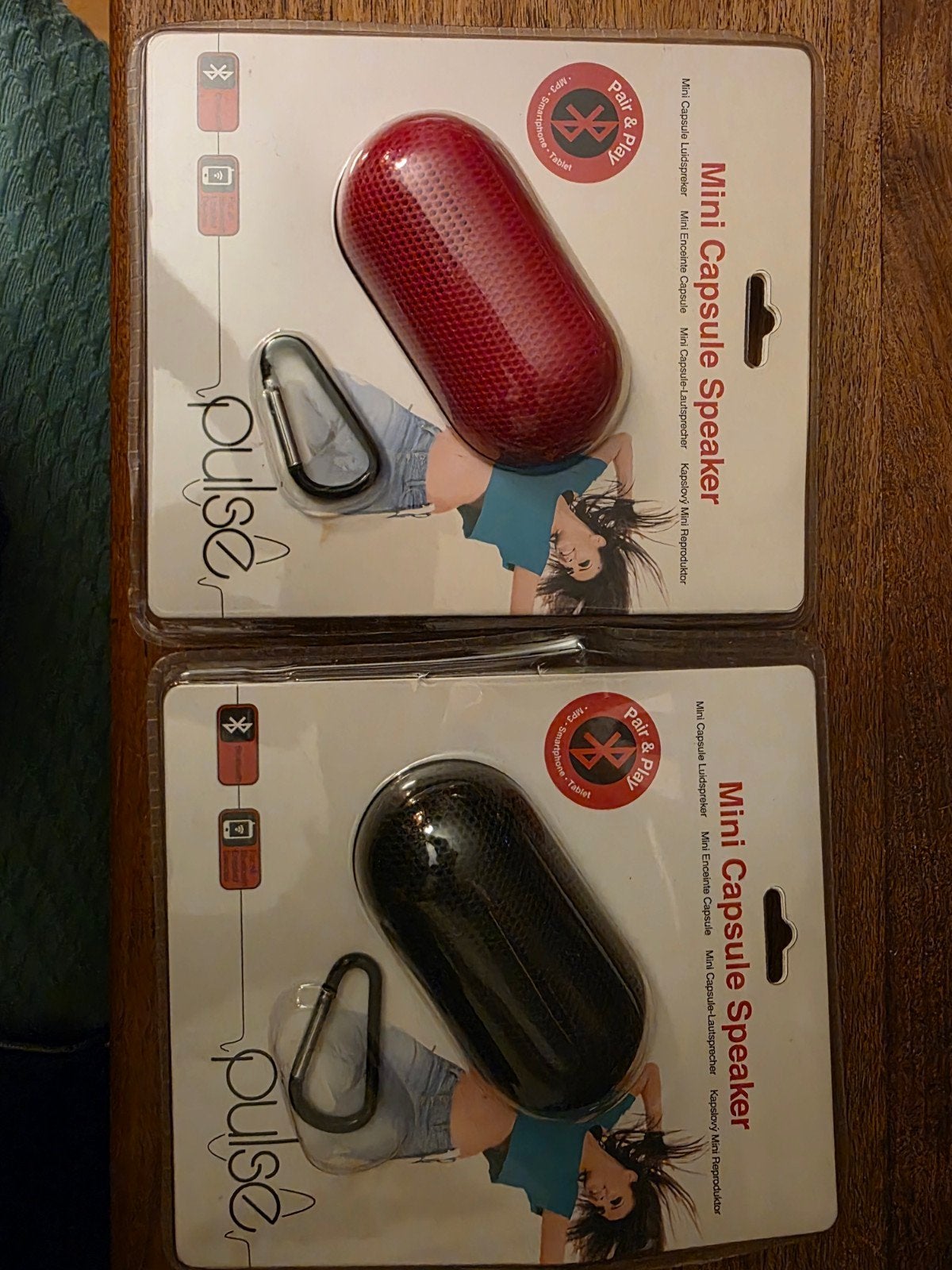 Pulse Mini Capsule Speaker - Rood & Zwart (2 stuks), Ophalen, Nieuw, Overige typen, Pulse