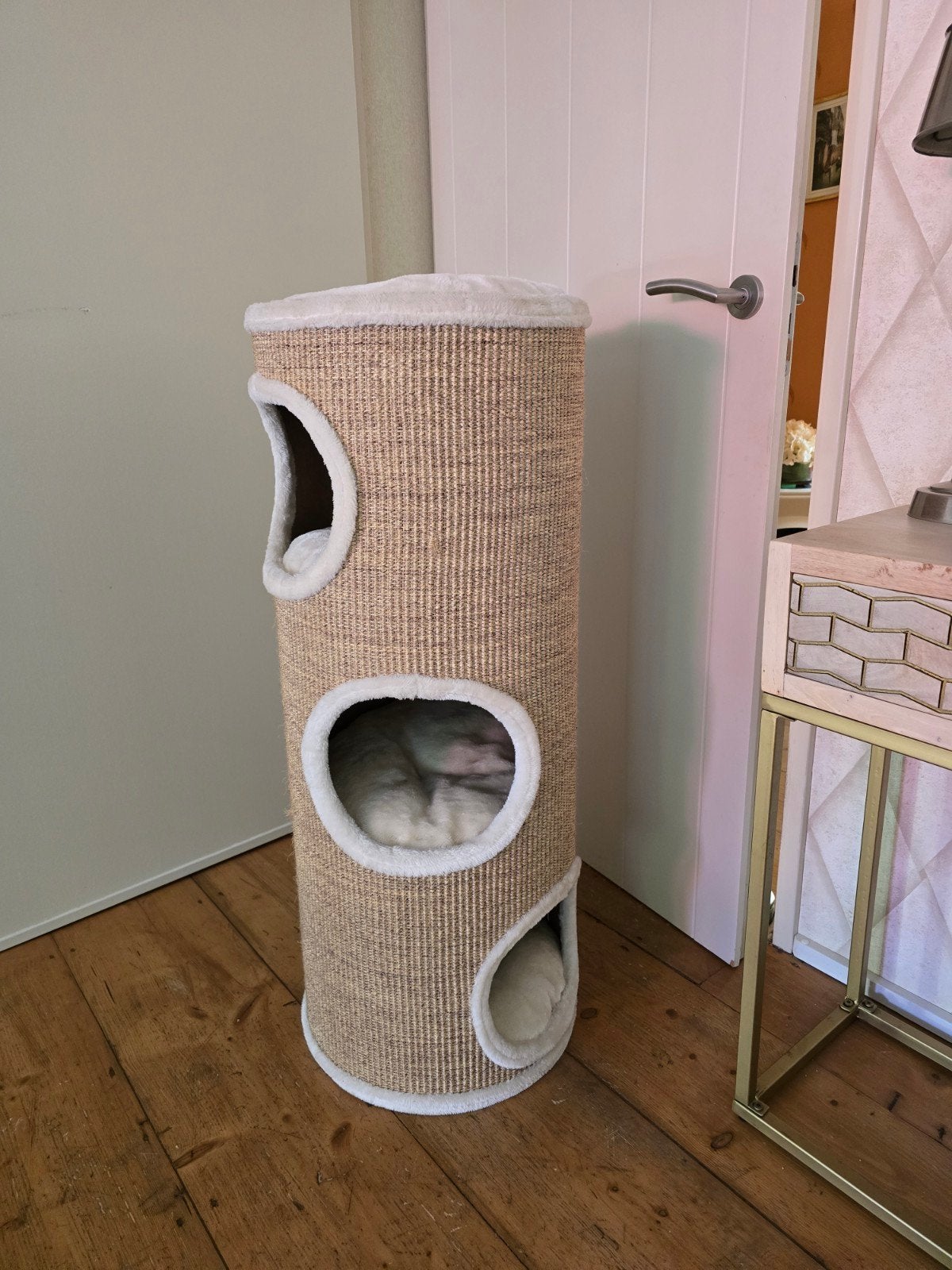 Kattenmeubel pilaar, Dieren en Toebehoren, Krabmeubelen, Ophalen, Zo goed als nieuw, Krabpaal