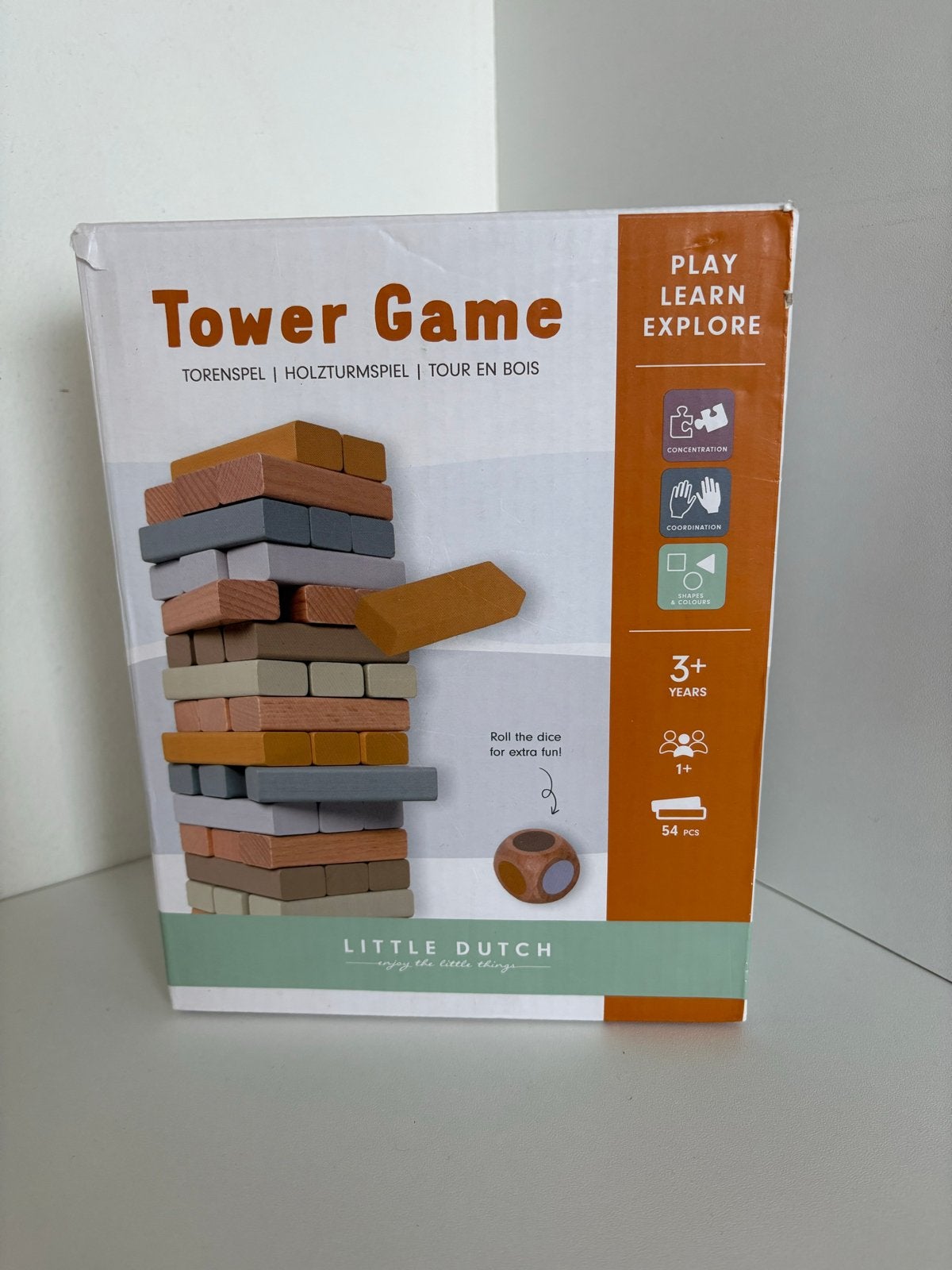 Little Dutch Tower Game - Houten Stapelspel, Ophalen of Verzenden, Zo goed als nieuw, Jongen of Meisje