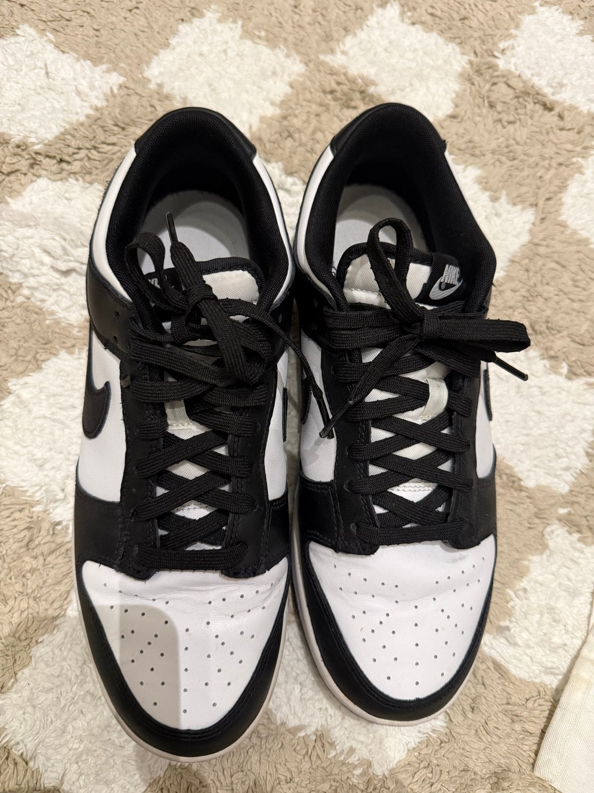 Nike Dunk Low Panda sneakers - Zwart/Wit 45, Kleding | Heren, Schoenen, Ophalen of Verzenden, Gedragen, Zwart, Sneakers of Gympen