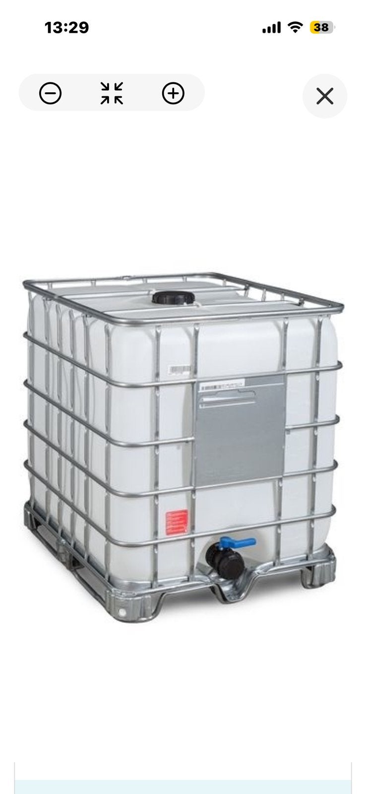 Ibc tank, 150 liter of meer, Ophalen of Verzenden, Gebruikt, Met kraantje