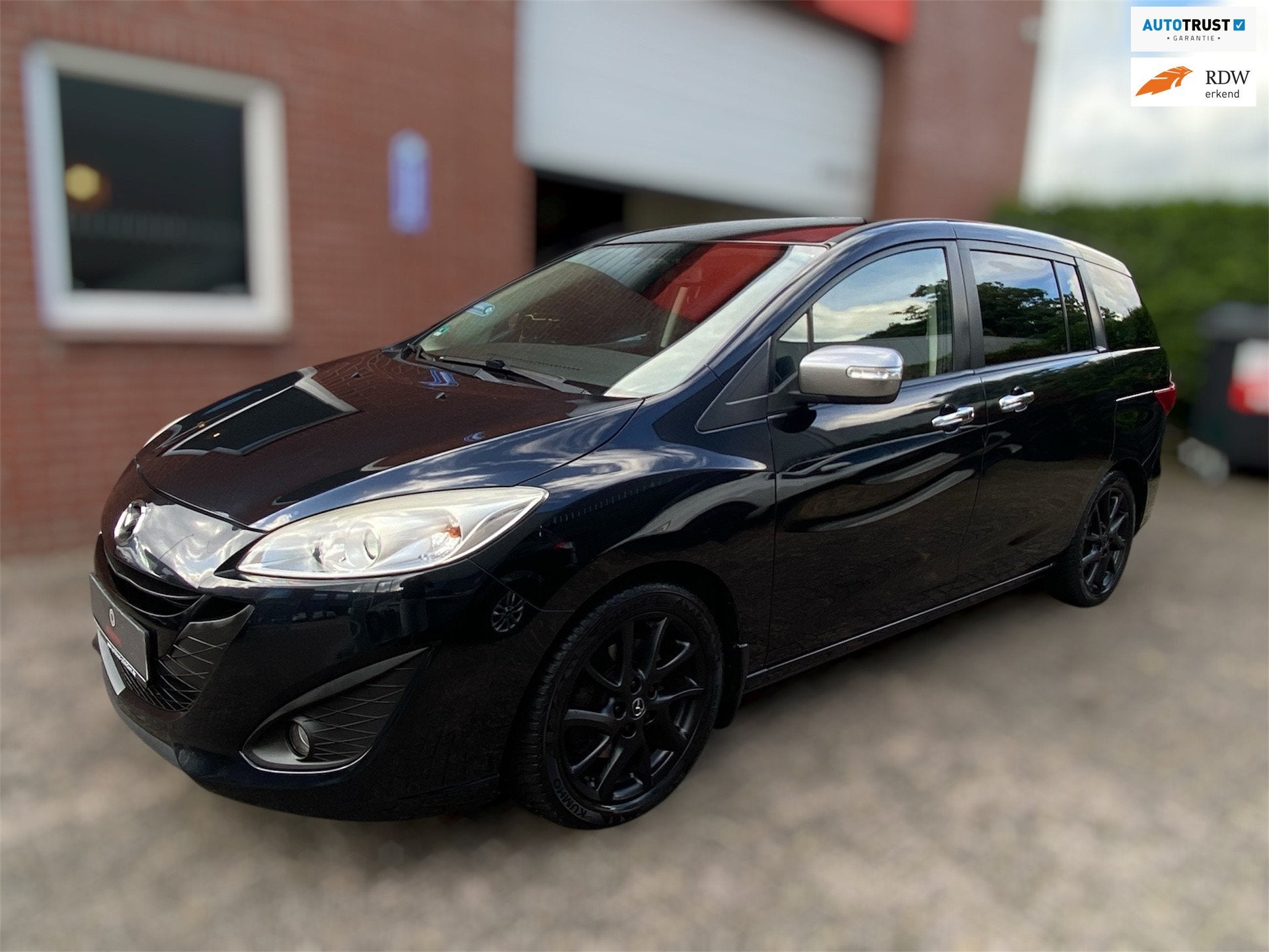 Mazda 5 2.0 Sport 150pk/ 7zits/Trekhaak/NAVI/ 1ste eigenaar, Auto's, Mazda, 1998 cc, Stof, Gebruikt, Zwart