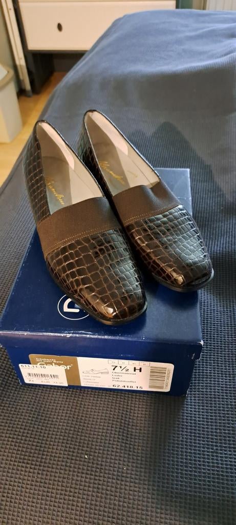 Nieuwe Gabor damesschoenen met hakje  maat 7,5 H, Schoenen met lage hakken, Bruin, Gabor, Nieuw