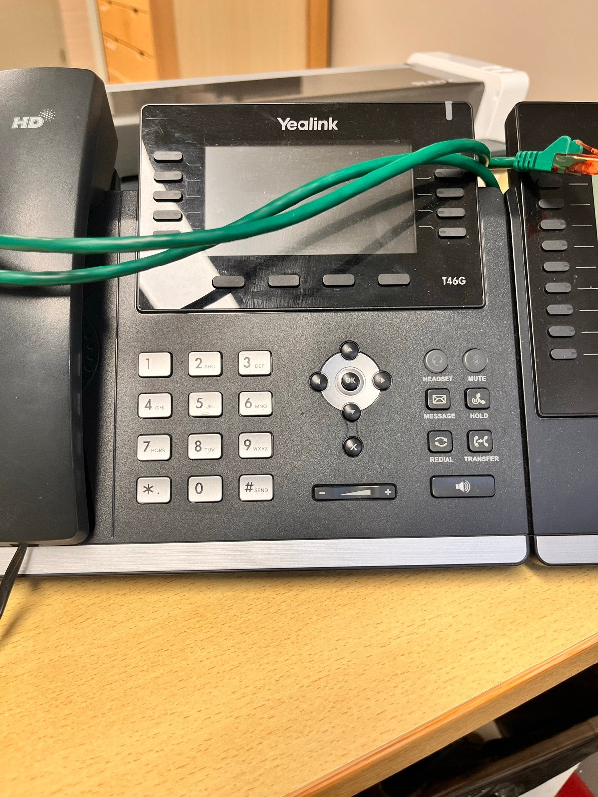 Yealink T46G IP Telefoon met EXP40 Uitbreidingsmodule, Ophalen, Gebruikt, 1 handset