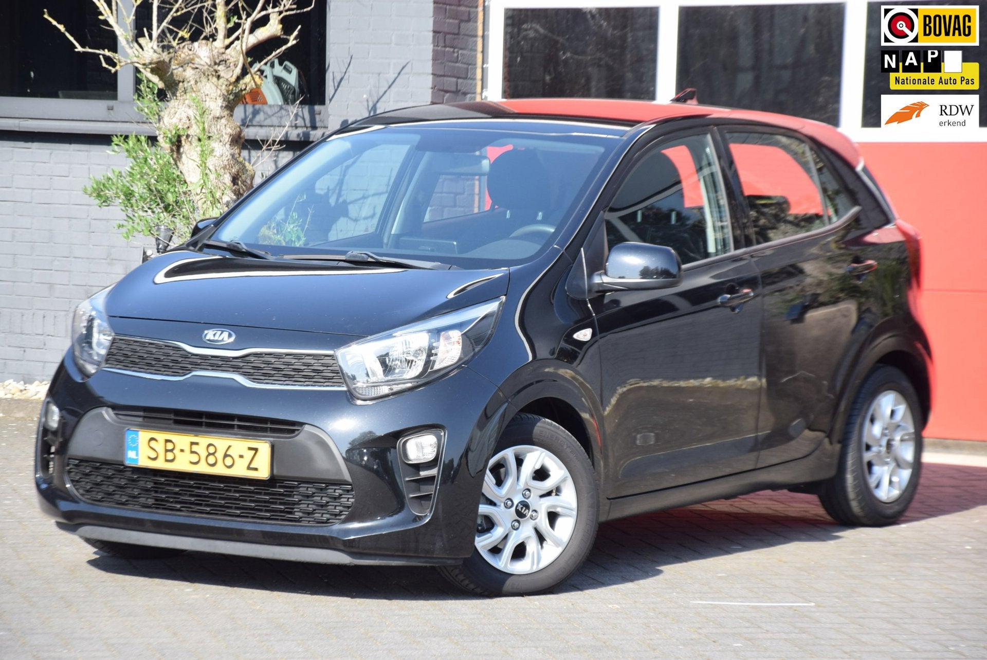 Kia Picanto 1.0 CVVT ComfortPlusLine Navigator 2018 Carplay, Auto's, Voorwielaandrijving, Dealer onderhouden, Stof, Gebruikt