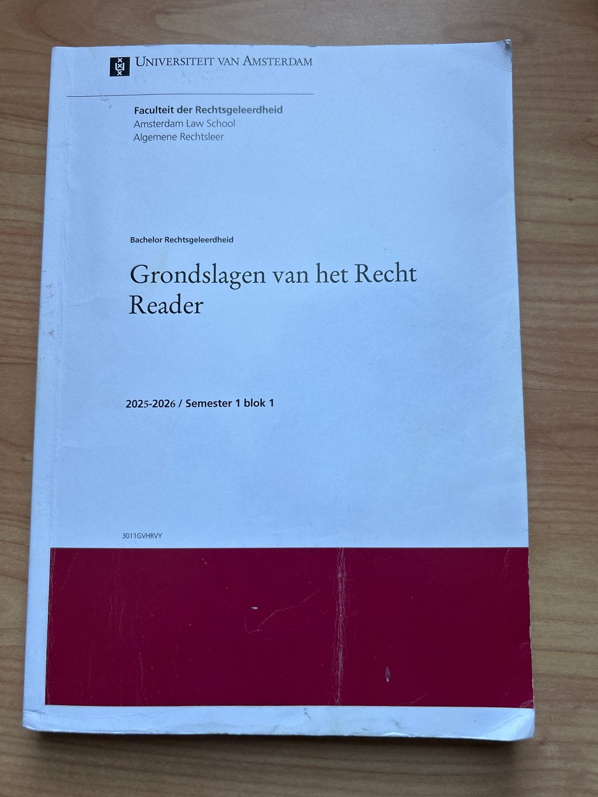 Grondslagen van het Recht Reader UvA 2025-2026, Boeken, Studieboeken en Cursussen, Gelezen, WO, Gamma, Ophalen of Verzenden