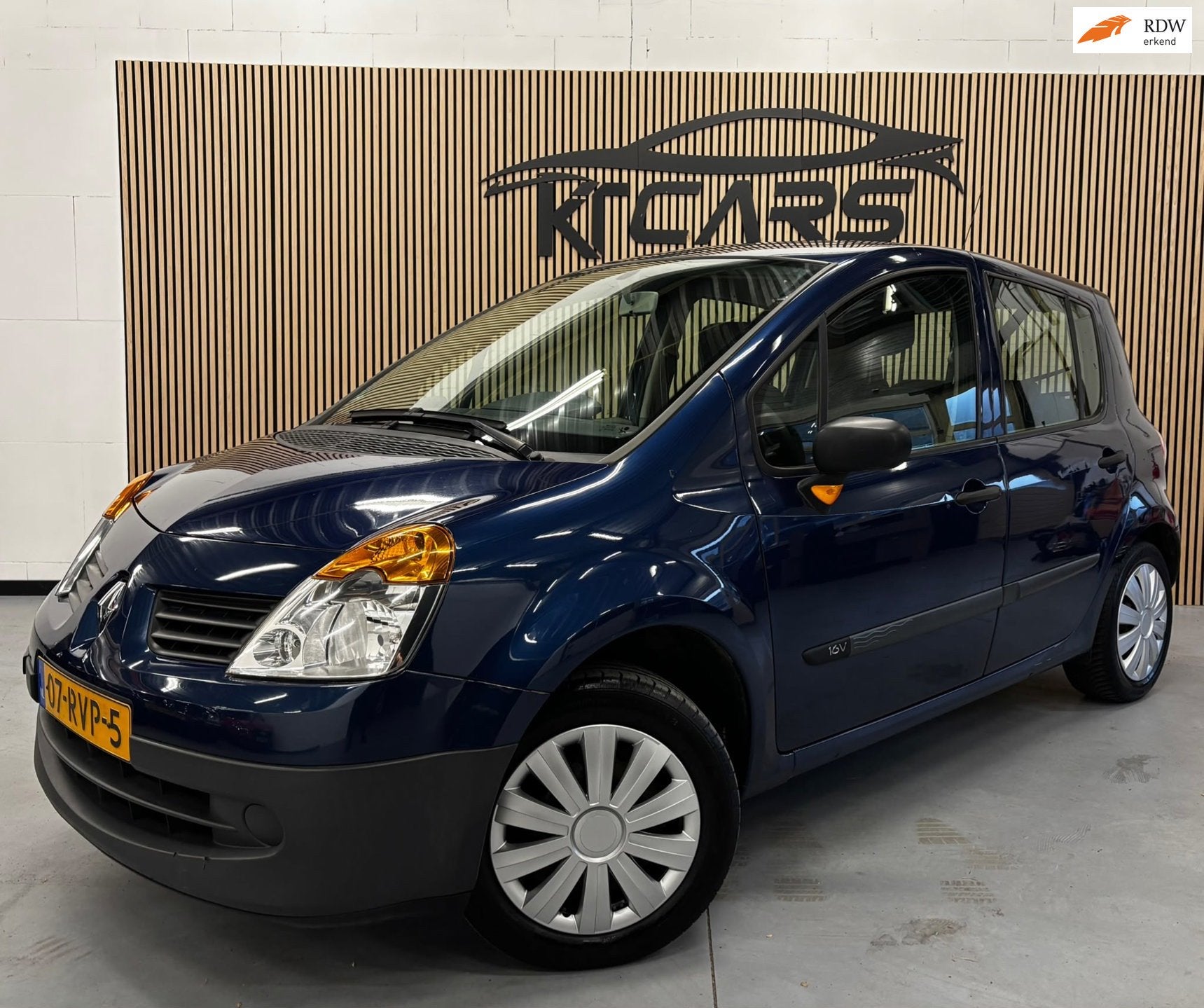 Renault Modus 1.2-16V Campus|Nieuwe APK|Airco|EL Ramen|Lage, Auto's, Renault, Voorwielaandrijving, Gebruikt, 4 cilinders, Blauw