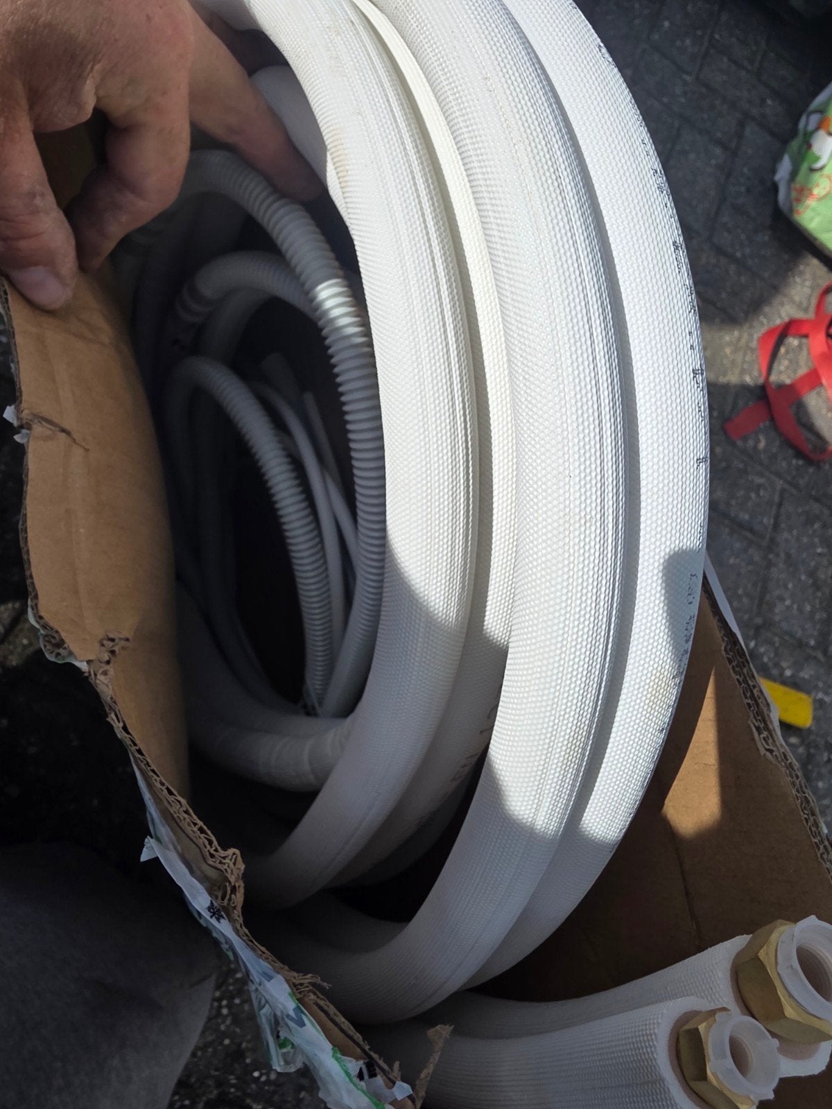 Airco installatiebuis met kabels - 5m lengte, Ophalen, Nieuw