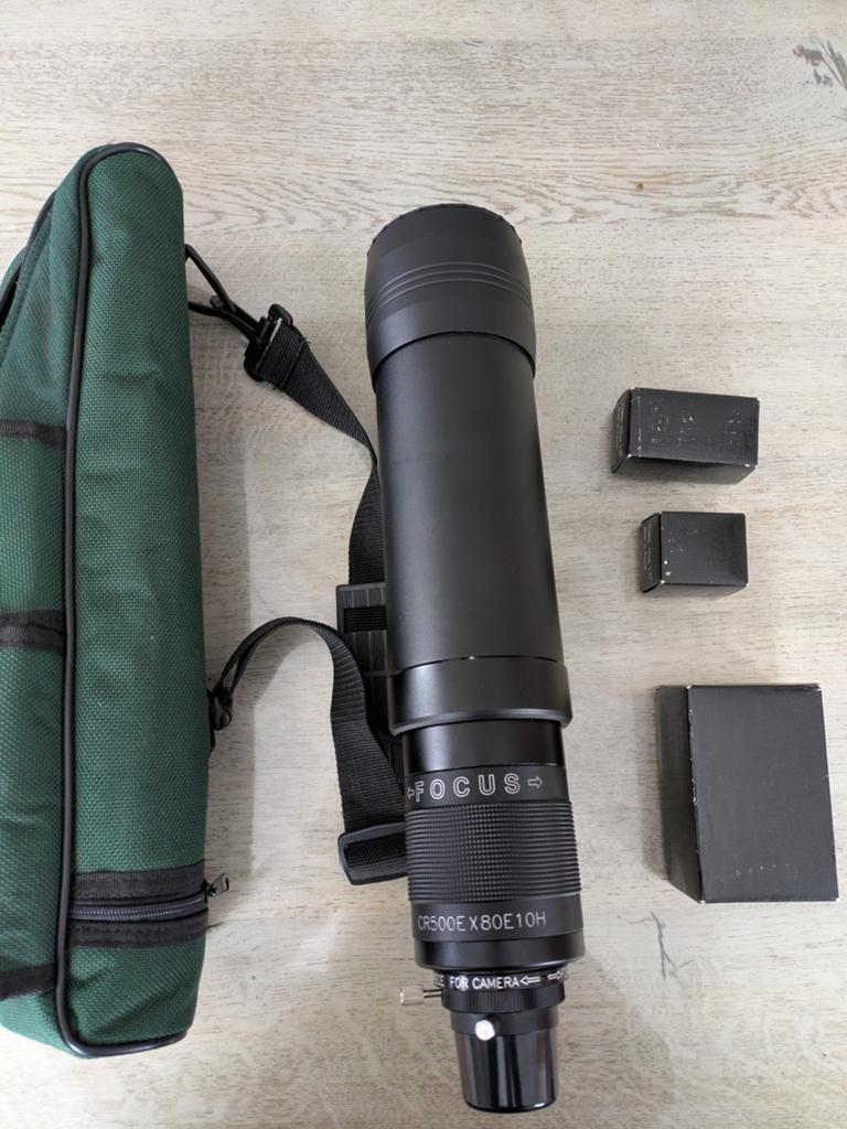 Supertelezoomlens telelens 500mm cr500e telescoop, Audio, Tv en Foto, Fotografie | Lenzen en Objectieven, Ophalen, Zo goed als nieuw