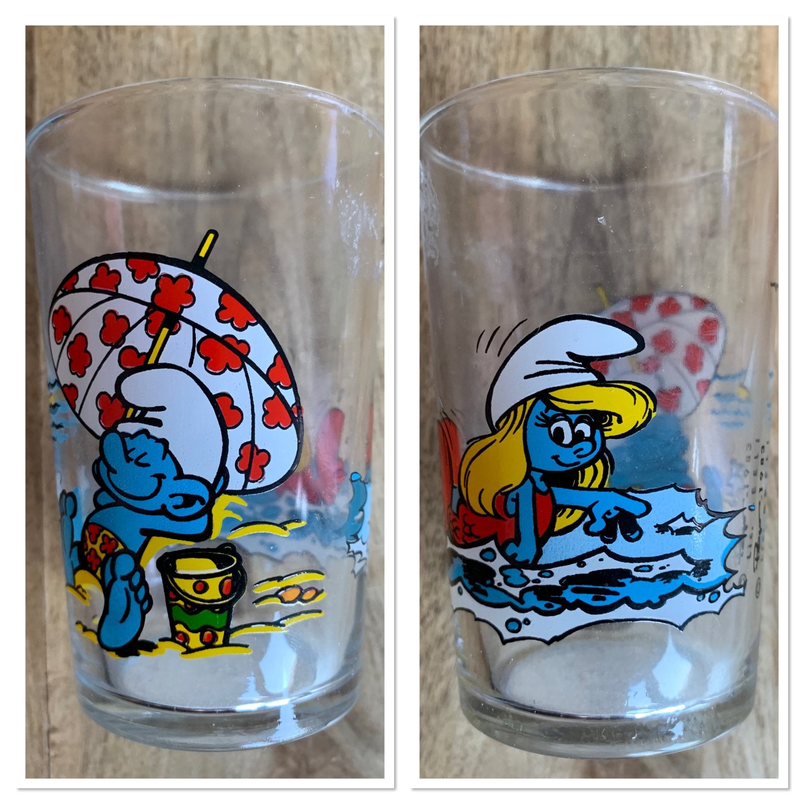 Smurfen Glas, Verzamelen, Smurfen, Ophalen of Verzenden