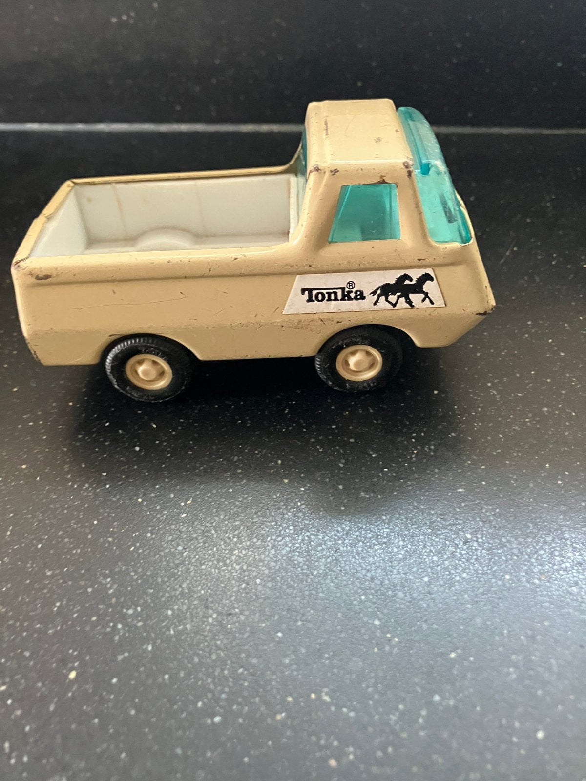Tonka die-cast pick-up truck metaal laadbak beige €12,50, Verzamelen, Speelgoed, Gebruikt, Ophalen of Verzenden