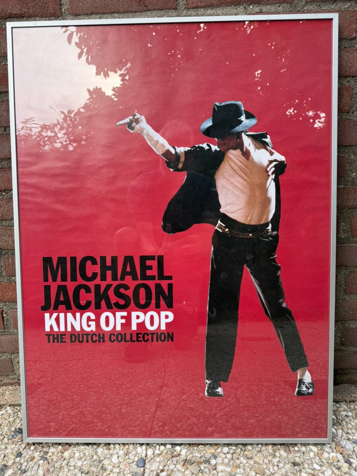 Michael Jackson poster – King of Pop – ingelijst, Verzamelen, Ophalen, Zo goed als nieuw, Deurposter of groter, Muziek