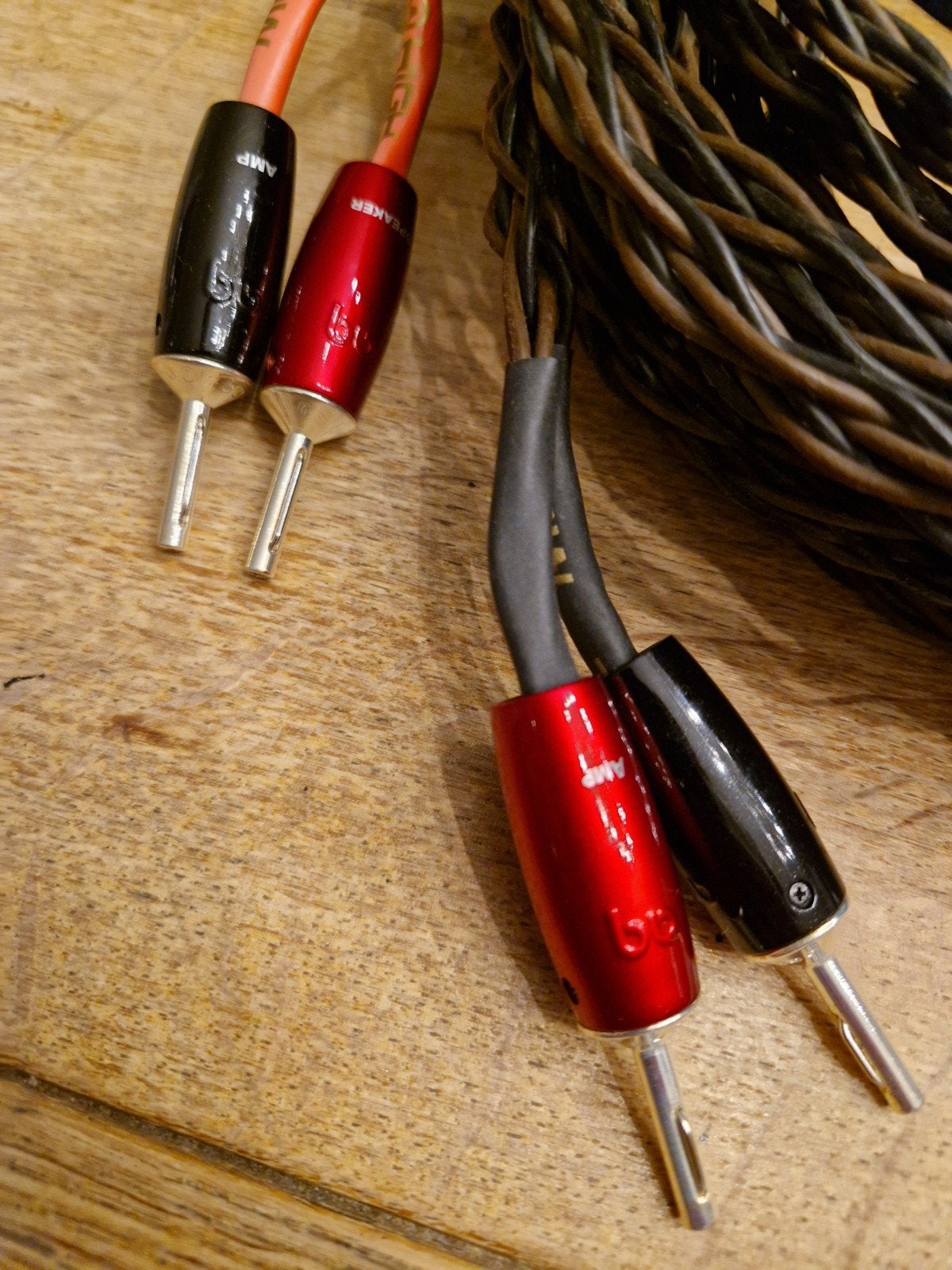 Kimber 4PR 2x5 meter met AudioQuest 507 banaan, Ophalen of Verzenden, Zo goed als nieuw, 5 tot 10 meter, Luidsprekerkabel