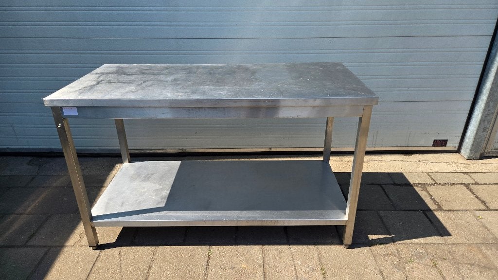 RVS Werktafel 150 x 70 x 89 cm, Ophalen, Gebruikt, 50 tot 100 cm, Minder dan 100 cm